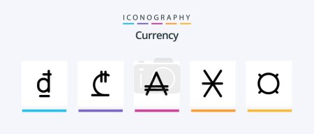Ilustración de Currency Line 5 Icon Pack Including hungary. forint. blockchain. currency. currency. Creative Icons Design - Imagen libre de derechos
