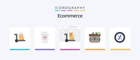 Illustration for Ecommerce Flat 5 Icon Pack Including price. ecommerce. cart. add. ecommerce. Creative Icons Design - Royalty Free Image