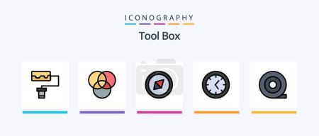 Téléchargez les illustrations : Tools Line Filled 5 Icon Pack Including .. Creative Icons Design - en licence libre de droit