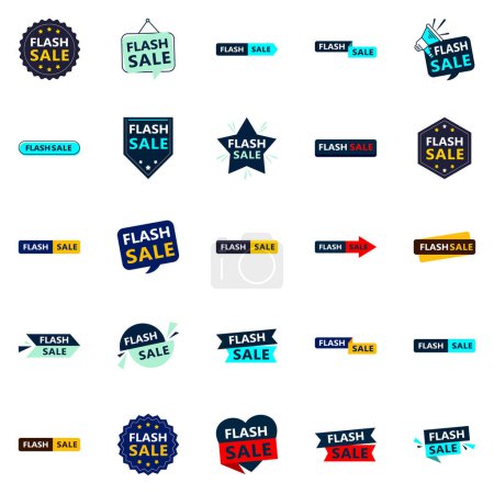 Illustration for Flash Sale 25 Versatile Vector Banners for All Your Branding and Marketing Needs - Royalty Free Image