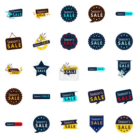 Illustration for 25 Eye-catching Season Sale Graphic Elements for Online Stores - Royalty Free Image