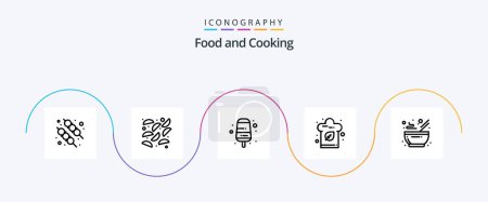 Illustration for Food Line 5 Icon Pack Including . kitchen. ice cream. food. kitchen - Royalty Free Image