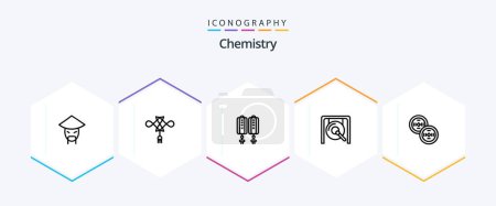 Illustration for Chemistry 25 Line icon pack including newyear. new. newyear. chinese. decoration - Royalty Free Image