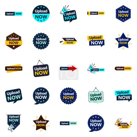 Ilustración de Upload Now 25 Vector Banners for Your Next Marketing Campaign - Imagen libre de derechos