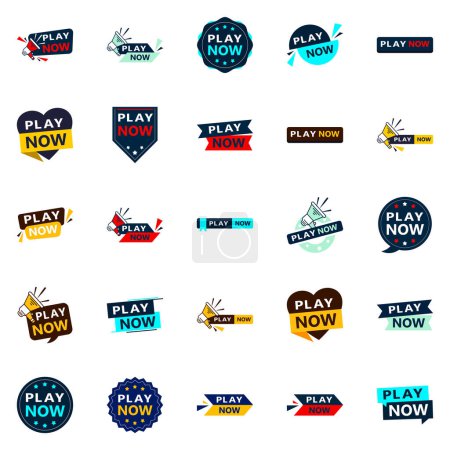 Ilustración de 25 Creative Play Now Banners to Help You Stand Out - Imagen libre de derechos