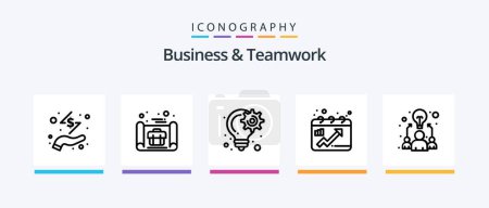 Illustration for Business And Teamwork Line 5 Icon Pack Including dollar. badge. premium. money. cash. Creative Icons Design - Royalty Free Image