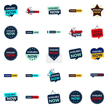 Ilustración de Available Now 25 Vector Banners for a Strong and Engaging Brand Identity - Imagen libre de derechos