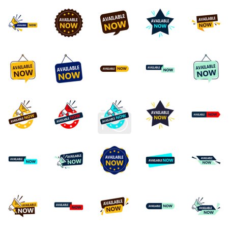 Ilustración de Available Now 25 Eye-catching Vector Banners for Branding and Marketing - Imagen libre de derechos