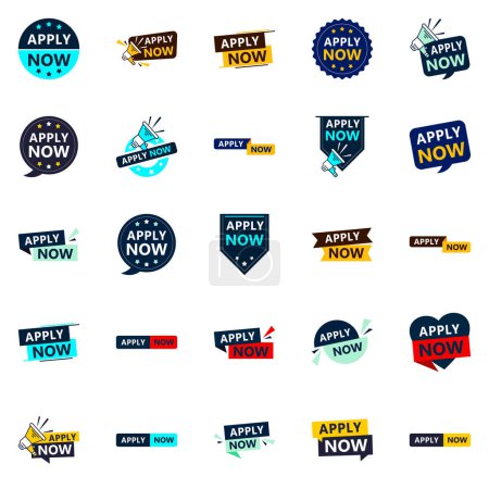 Téléchargez les illustrations : 25 Impressive Apply Now Banners to Help You Stand Out - en licence libre de droit