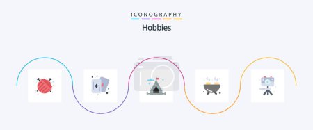 Ilustración de Hobbies Flat 5 Icon Pack Including . hobbies. hobbies. image. hobbies - Imagen libre de derechos