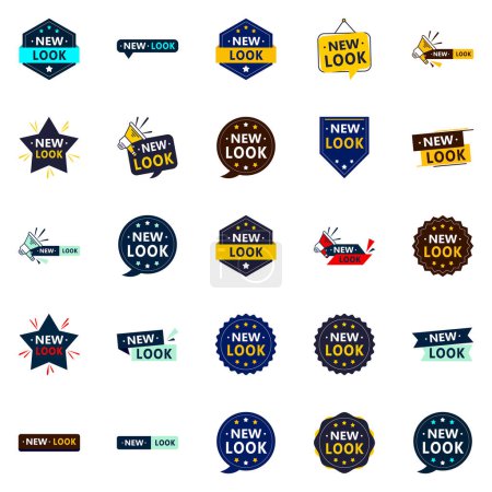 Téléchargez les illustrations : New Look 25 unique vector designs for a fresh brand identity - en licence libre de droit