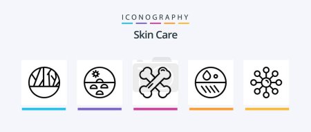 Illustration for Skin Line 5 Icon Pack Including bleeding. omega capsules. hematology. omega. oil. Creative Icons Design - Royalty Free Image