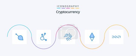 Téléchargez les illustrations : Cryptocurrency Blue 5 Icon Pack Including nxt. currency. crypto currency. cryptocurrency. crypto currency - en licence libre de droit