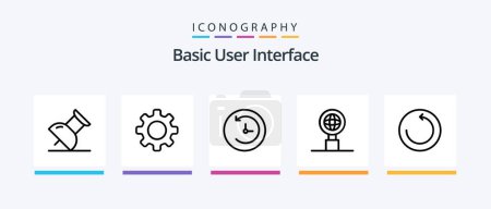 Téléchargez les illustrations : Basic Line 5 Icon Pack Including . search. comment. internet. rock. Creative Icons Design - en licence libre de droit