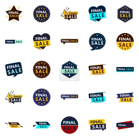 Téléchargez les illustrations : 25 Sales-Boosting Final Sale Graphic Elements for Online Stores - en licence libre de droit