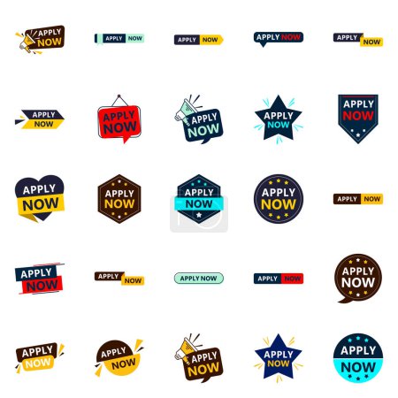 Ilustración de 25 Eye-catching Apply Now Banners to Help You Stand Out - Imagen libre de derechos