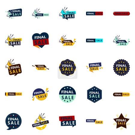 Ilustración de 25 Unique Final Sale Banners for Promoting Offers and Deals - Imagen libre de derechos