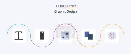 Téléchargez les illustrations : Design Flat 5 Icon Pack Including . line. cross stitch - en licence libre de droit
