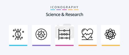 Illustration for Science Line 5 Icon Pack Including . toy. newton. calm. Creative Icons Design - Royalty Free Image
