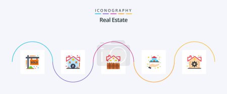 Ilustración de Inmobiliaria Apartamento 5 Icon Pack Incluyendo patrimonio. propiedad. apartamento. real. casa - Imagen libre de derechos