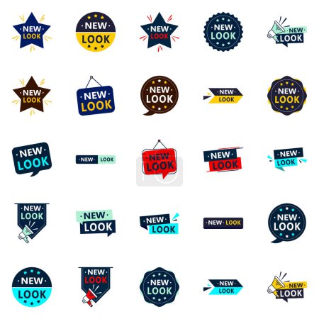 Illustration for New Look 25 versatile vector elements for a new brand direction - Royalty Free Image