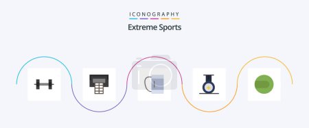 Illustration for Sport Flat 5 Icon Pack Including . sport. - Royalty Free Image
