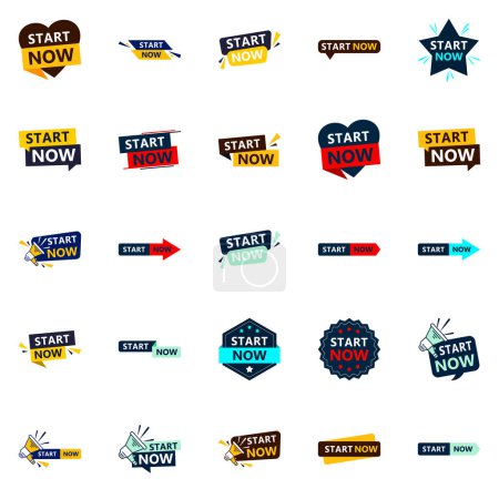 Illustration for 25 Innovative Typographic Banners for a fresh approach to call to action - Royalty Free Image