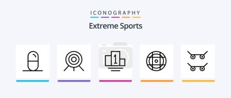 Illustration for Sport Line 5 Icon Pack Including . sport. sport. line. Creative Icons Design - Royalty Free Image
