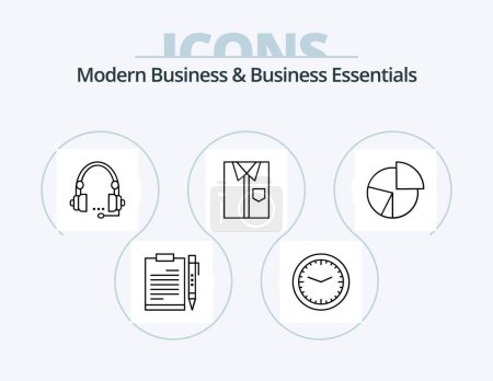 Illustration for Modern Business And Business Essentials Line Icon Pack 5 Icon Design. flag. achieve. finger. success. up - Royalty Free Image