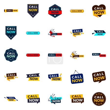Illustration for 25 Innovative Typographic Banners for a contemporary calling promotion - Royalty Free Image