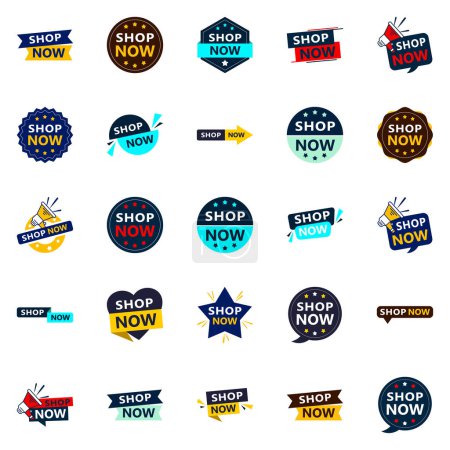 Téléchargez les illustrations : 25 Creative Shop Now Sale Banners to Help You Stand Out - en licence libre de droit