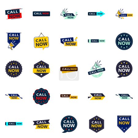 Téléchargez les illustrations : 25 Innovative Typographic Banners for a contemporary calling promotion - en licence libre de droit