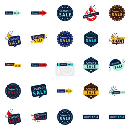 Téléchargez les illustrations : 25 High-Converting Season Sale Graphic Elements for Email Marketing - en licence libre de droit