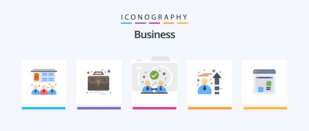 Ilustración de Business Flat 5 Icon Pack Including . discussion. collaboration. online. speedometer. Creative Icons Design - Imagen libre de derechos