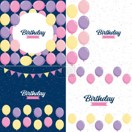 Photo for Abstract background with shining colorful balloons suitable for birthdays. parties. presentations. sales. and with space for text; vector illustration - Royalty Free Image