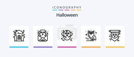 Illustration for Halloween Line 5 Icon Pack Including gingerbread man. cookie. communication. zombie. halloween. Creative Icons Design - Royalty Free Image