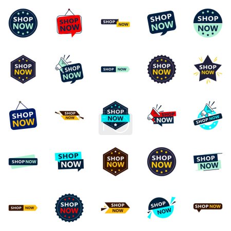 Ilustración de 25 Creative Shop Now Sale Banners to Help You Stand Out - Imagen libre de derechos