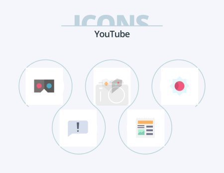 Ilustración de Youtube Flat Icon Pack 5 Icon Design. ui. basic. 3d. playstation. gamepad - Imagen libre de derechos