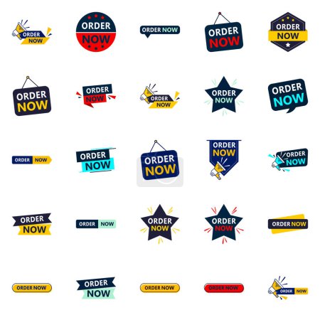 Ilustración de 25 Professional Order Now Banners to Elevate Your Brand - Imagen libre de derechos