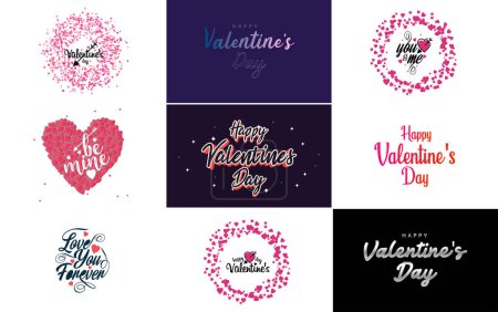 Ilustración de I Love You hand-drawn lettering with a heart design. suitable for use as a Valentine's Day greeting or in romantic designs - Imagen libre de derechos