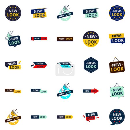 Illustration for New Look 25 Innovative Vector Elements for a bold rebrand - Royalty Free Image