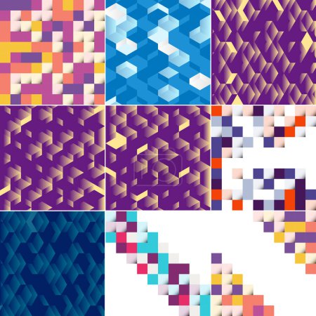 Illustration for Abstract colorful square background - Royalty Free Image