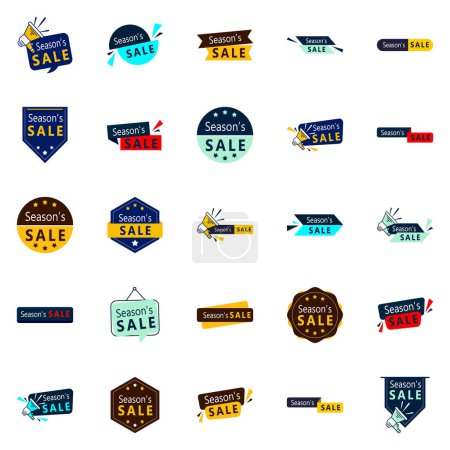Illustration for 25 Impactful Season Sale Graphic Elements for Blogs and Newsletters - Royalty Free Image