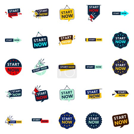 Illustration for 25 Innovative Typographic Banners for a fresh approach to call to action - Royalty Free Image