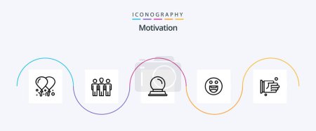 Illustration for Motivation Line 5 Icon Pack Including . agreement. decoration. handshake. motivation - Royalty Free Image