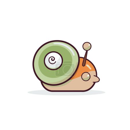 Illustration for Snail vector icon. Cartoon illustration of snail vector icon for web design - Royalty Free Image