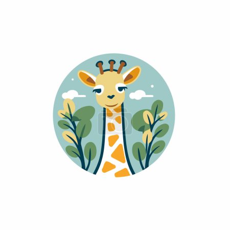 Téléchargez les illustrations : Logo girafe. Logo vectoriel girafe. Logo girafe. Logo girafe - en licence libre de droit