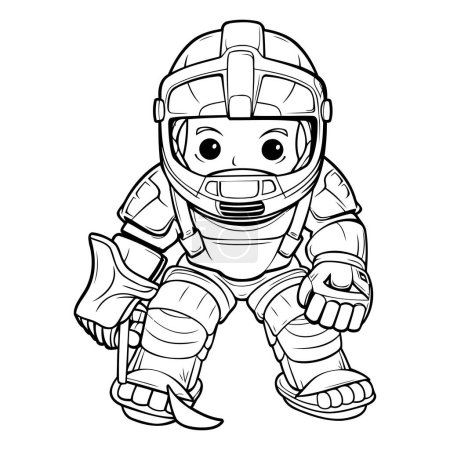 Illustration for Coloring book for children: astronaut. Cartoon style. Vector illustration. - Royalty Free Image
