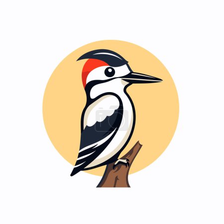 Illustration for Woodpecker vector icon. Woodpecker illustration. Woodpecker vector icon - Royalty Free Image