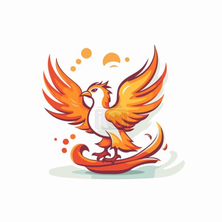 Téléchargez les illustrations : Modèle de conception de logo Eagle. Emblème pour l'équipe sportive. Illustration vectorielle - en licence libre de droit